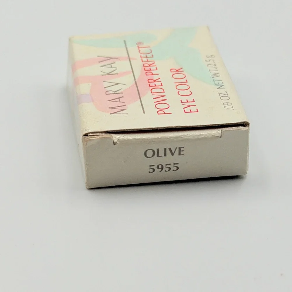 Mary Kay Powder Perfect Eye Color Olive 5955 Green Eyeshadow Vtg New 0.09oz